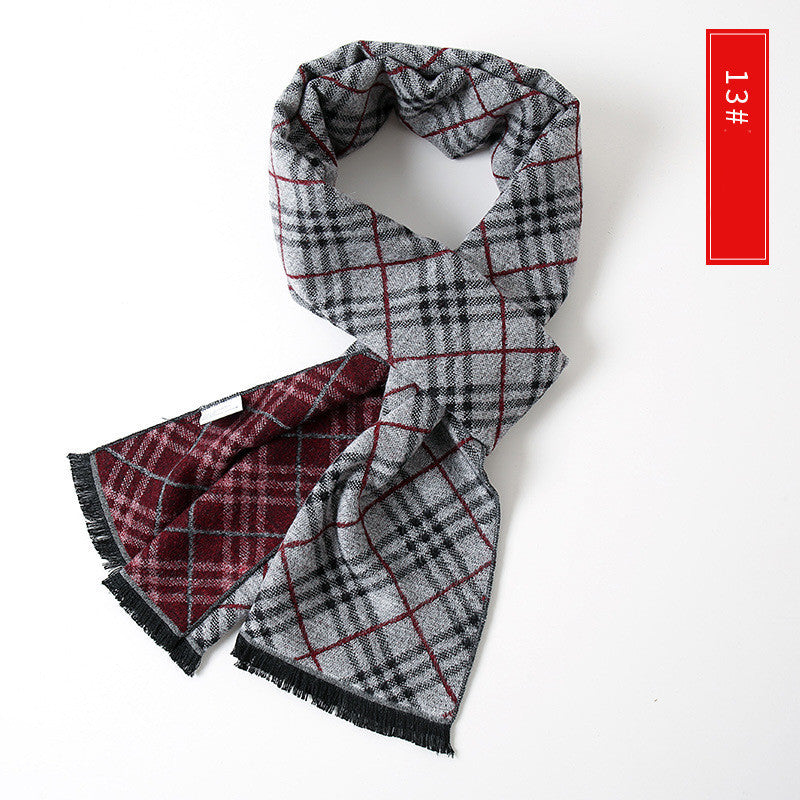 Men's Extended Cashmere All-match Warm Scarf