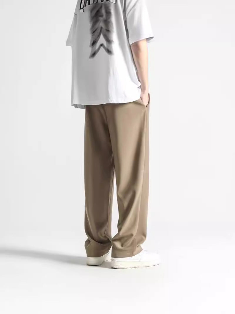 Loose Mop Straight Pants Summer Trend Business Casual Trousers