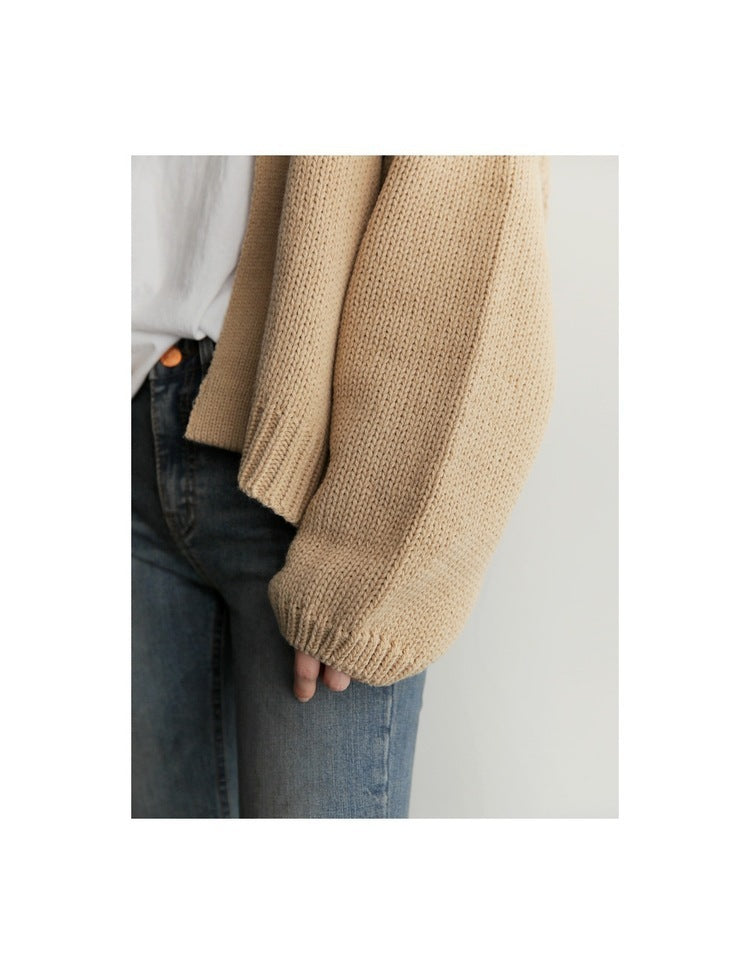 Autumn And Winter Loose All Match Short Sweater Women