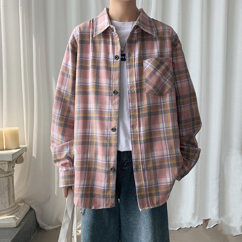 Trendy And Handsome Plaid Shirt For Autumn And Winter