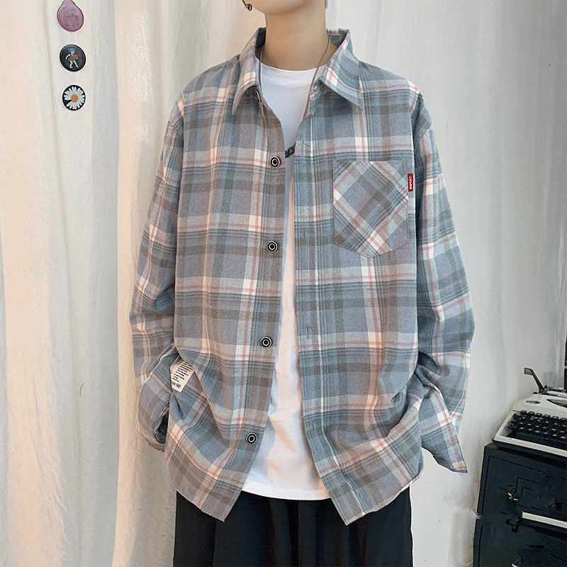 Trendy And Handsome Plaid Shirt For Autumn And Winter