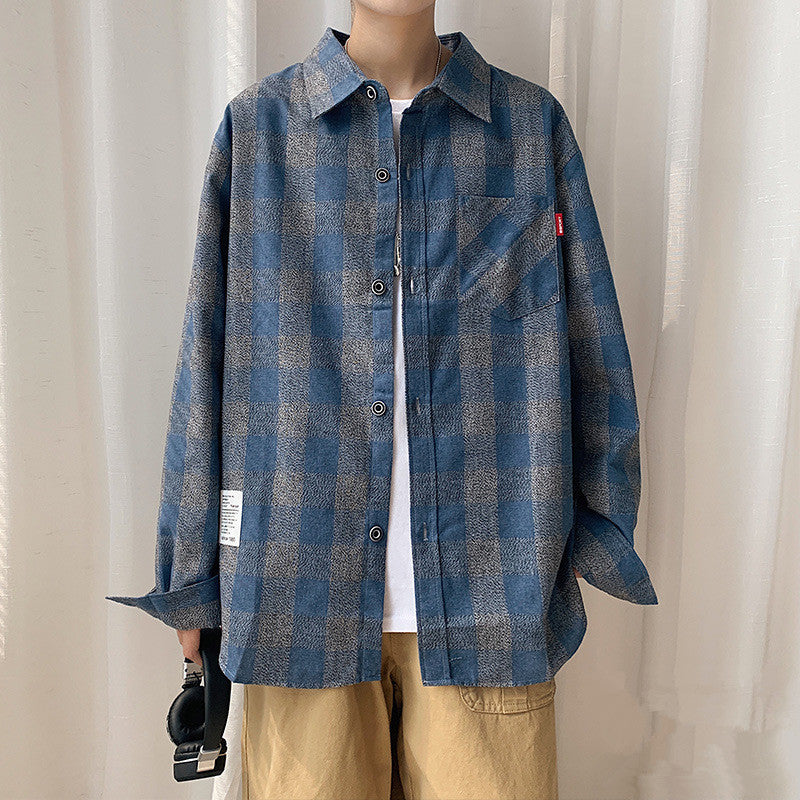 Trendy And Handsome Plaid Shirt For Autumn And Winter