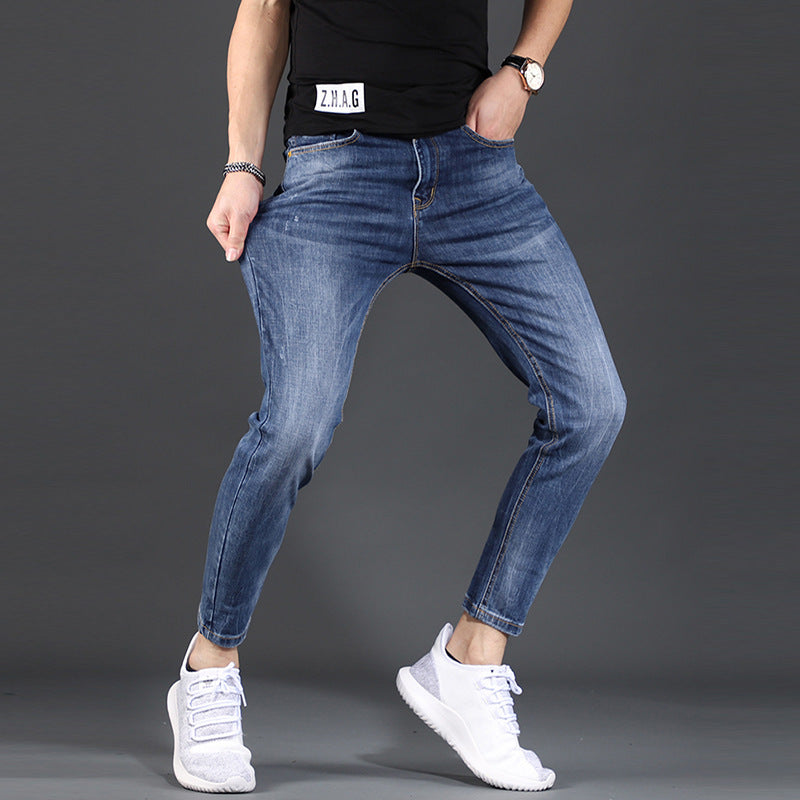 Jeans Summer All Match Stretch Casual Men's Pants