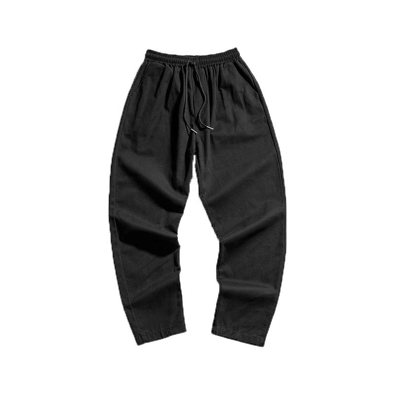 Straight Pants Men's Loose All-Match Casual Pants Student Harlan Cropped Pants