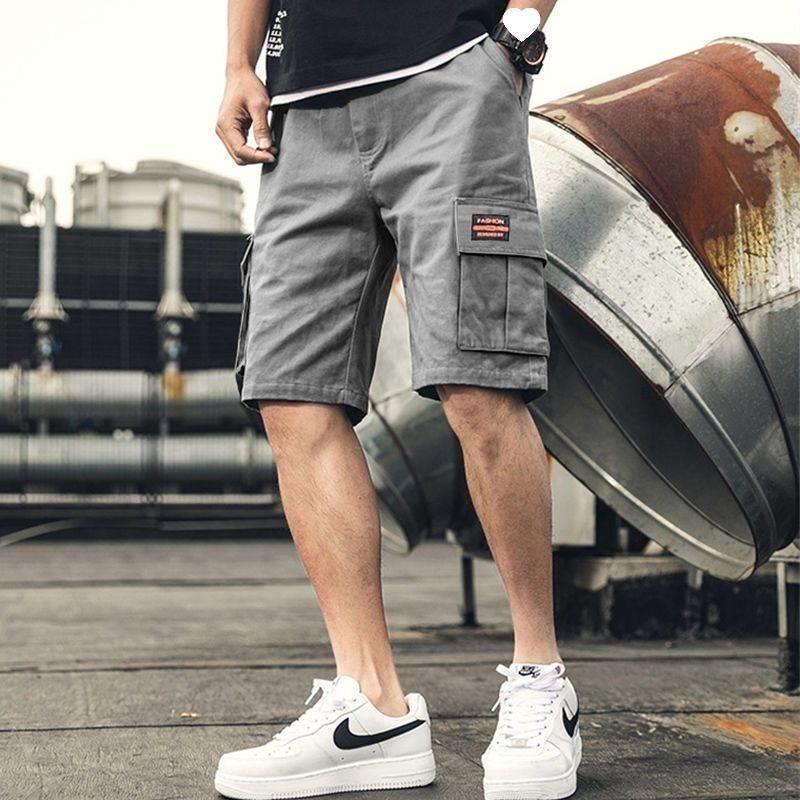 Workwear Shorts Men's Summer Ice Silk Loose Casual Outdoor Sports Thin Section Fifth Pants