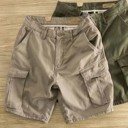 Workwear Casual Men's Loose Summer All-matching Straight Fifth Pants