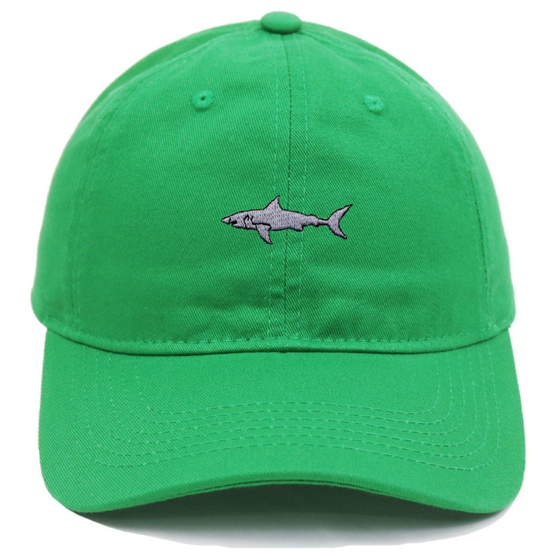 Premium Shark Embroidery Animal Baseball Cap Female Summer