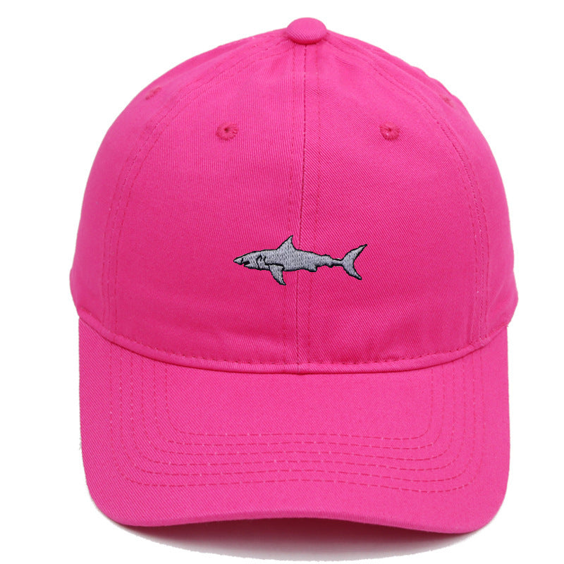 Premium Shark Embroidery Animal Baseball Cap Female Summer