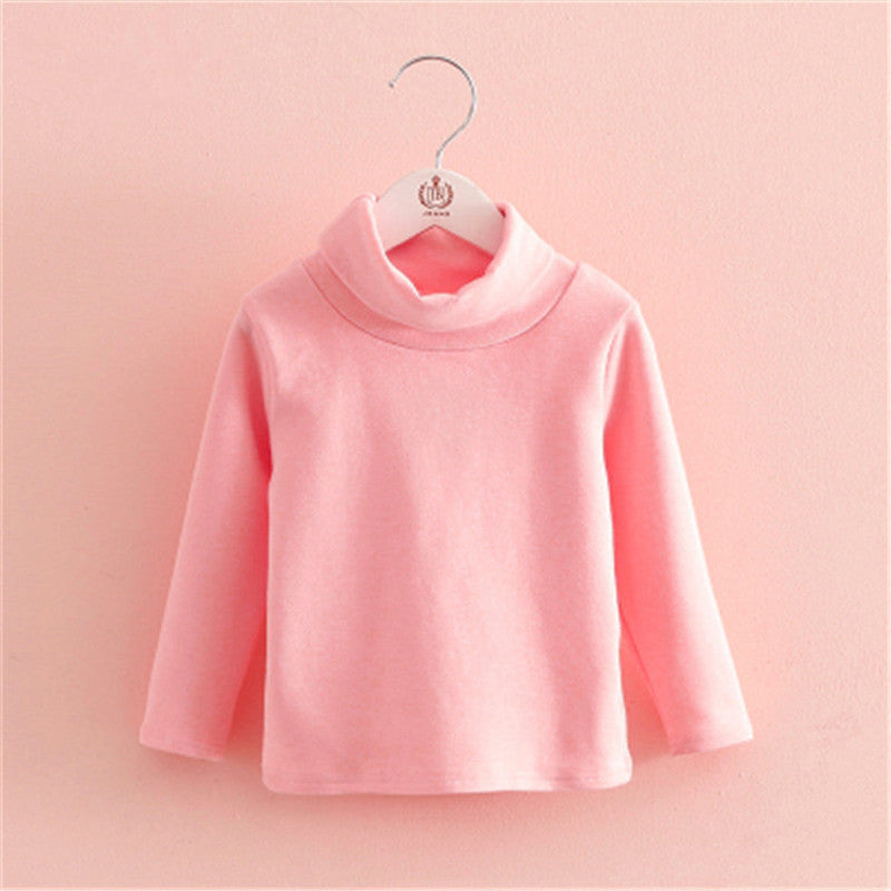 Small And Medium-sized Children's Long-sleeved Bottoming Shirt Pure Cotton New