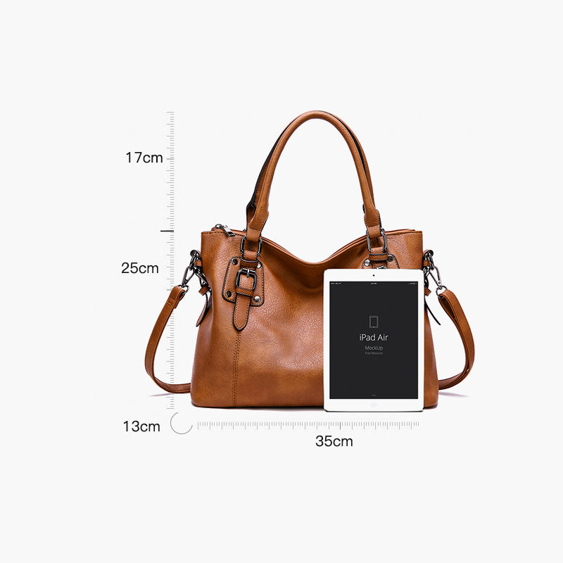 New Fashion European And American Style Women's Retro Simple Shoulder Bag Large Capacity