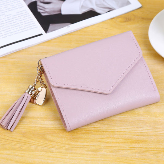 Tassel pendant love wallet