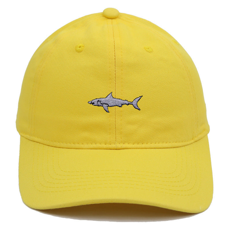 Premium Shark Embroidery Animal Baseball Cap Female Summer