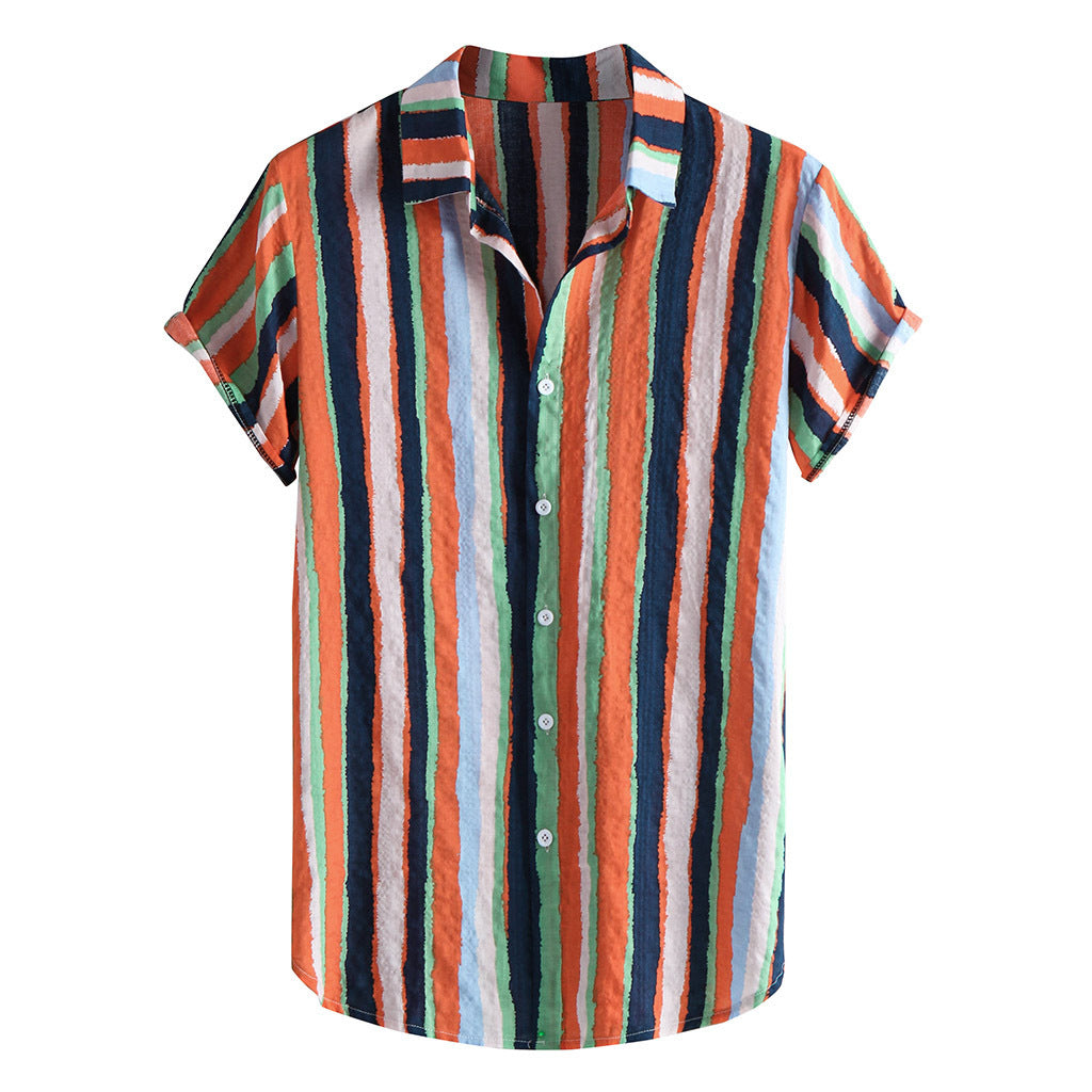 Men's fake printed shirt