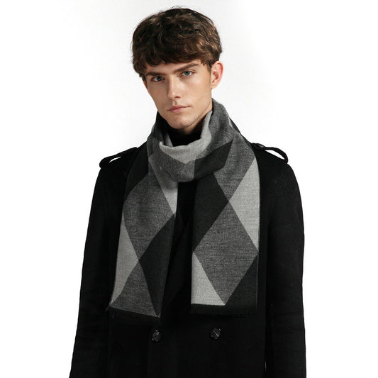 Men's Extended Cashmere All-match Warm Scarf