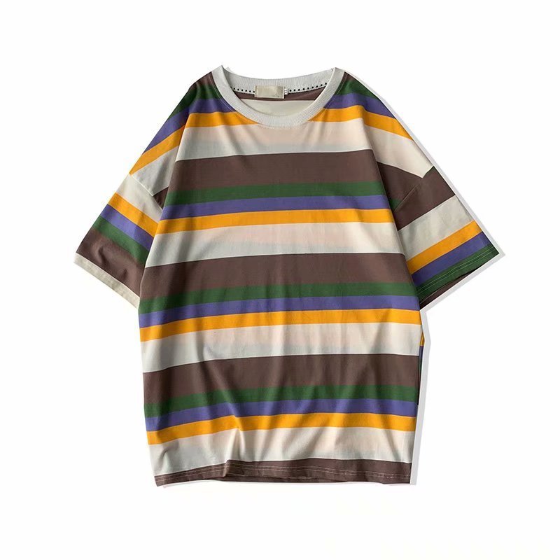 Men's casual striped T-shirt