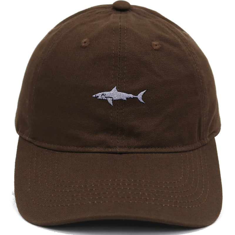 Premium Shark Embroidery Animal Baseball Cap Female Summer