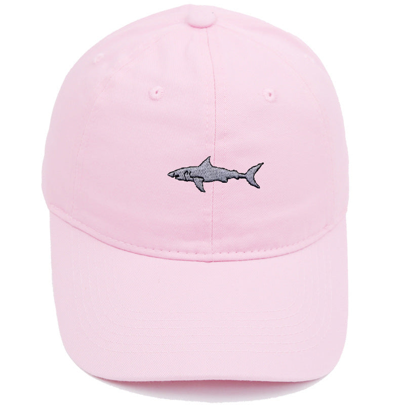 Premium Shark Embroidery Animal Baseball Cap Female Summer