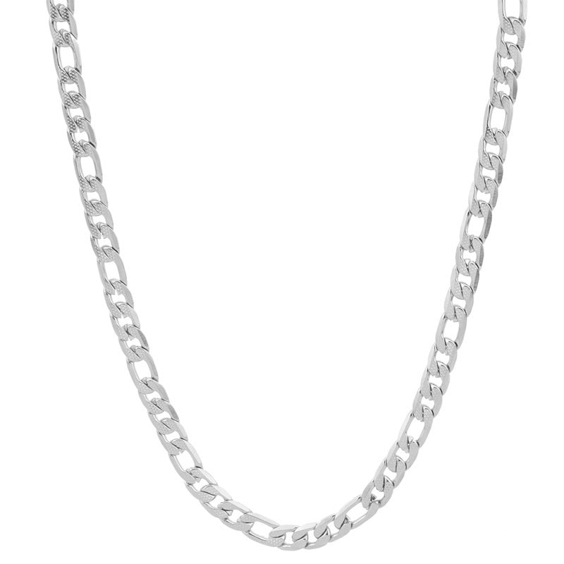 Stainless Steel Niche Chain Necklace Three-dimensional Texture