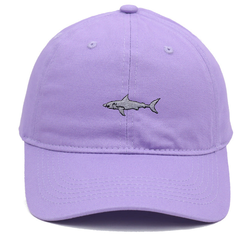 Premium Shark Embroidery Animal Baseball Cap Female Summer