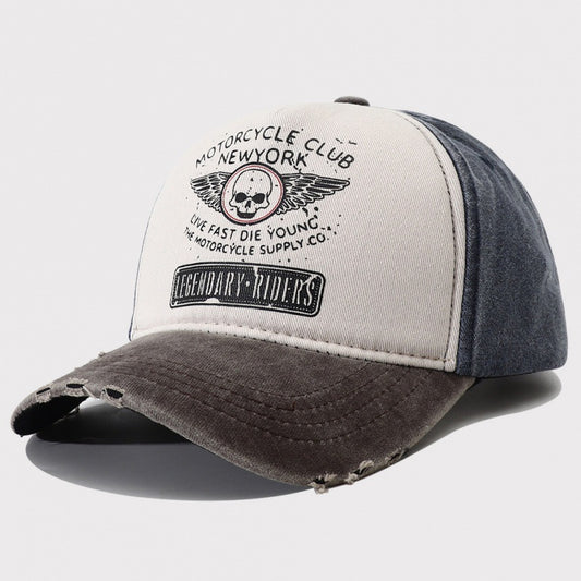 Women's Retro Washed Denim Baseball Cap