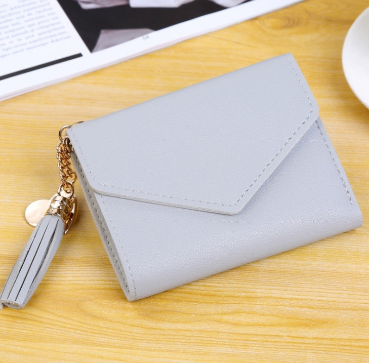 Tassel pendant love wallet