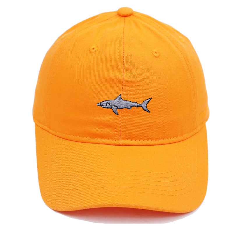 Premium Shark Embroidery Animal Baseball Cap Female Summer