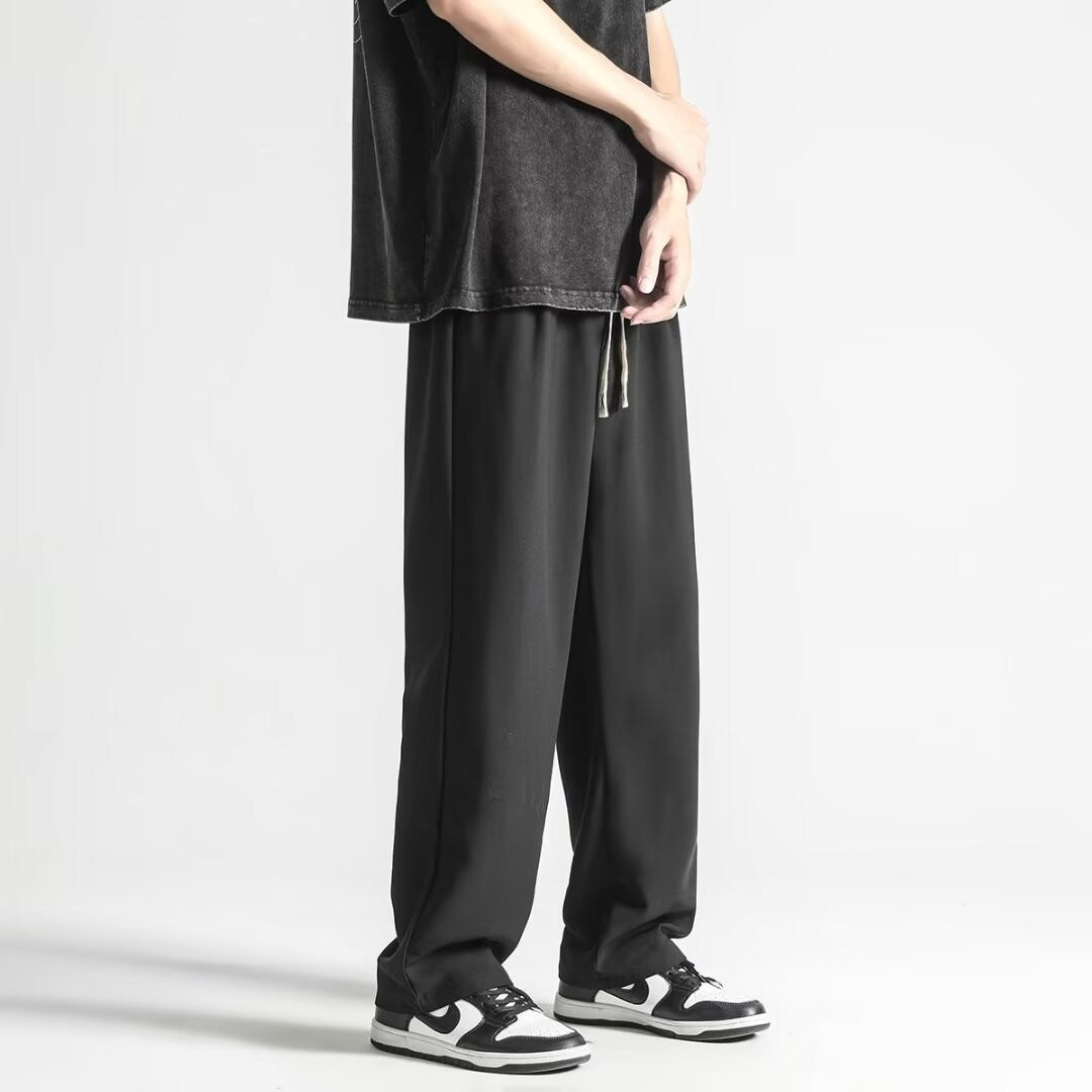 Loose Mop Straight Pants Summer Trend Business Casual Trousers