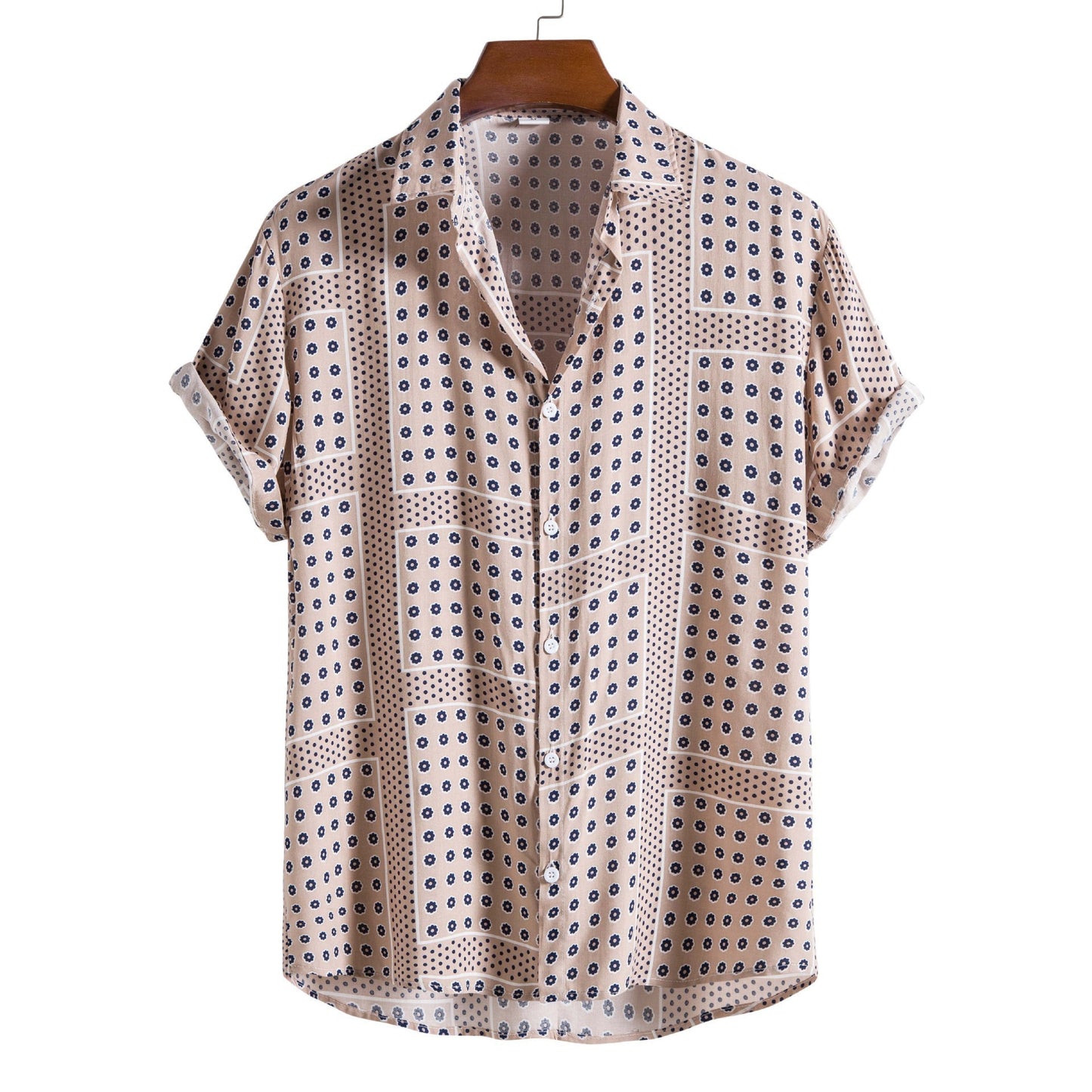 Cotton Thin Printed Short Sleeve Shirt