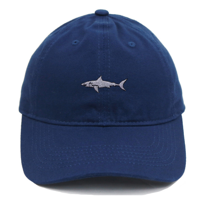 Premium Shark Embroidery Animal Baseball Cap Female Summer