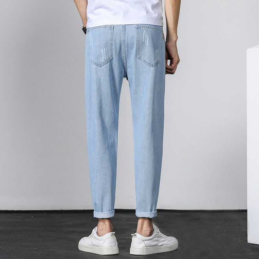 Loose Straight Wide-leg Pants Ankle-length Pants Trendy Beggar Pants Men's Pants