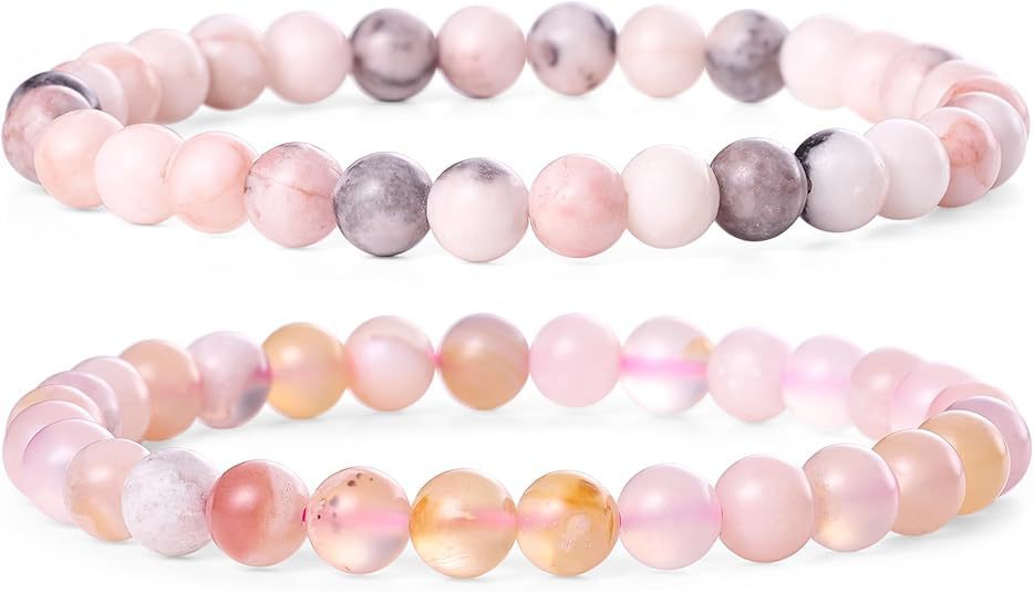 European And American 8mm Natural Agate Bead Bracelet Cinnabar Jade Macaron Bracelet