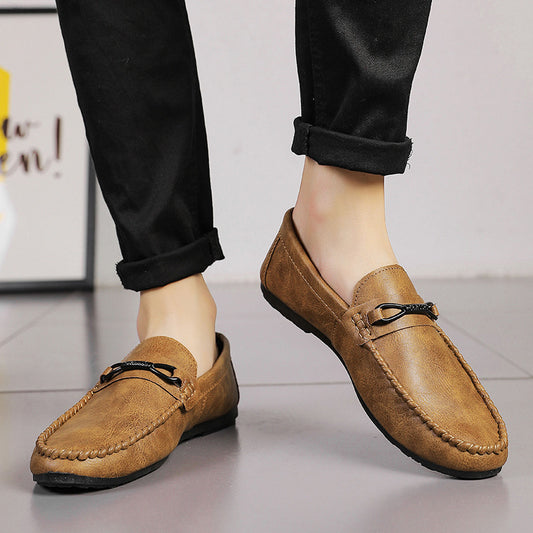 Mens Fashion Soft Sole Casual Leather Shoes