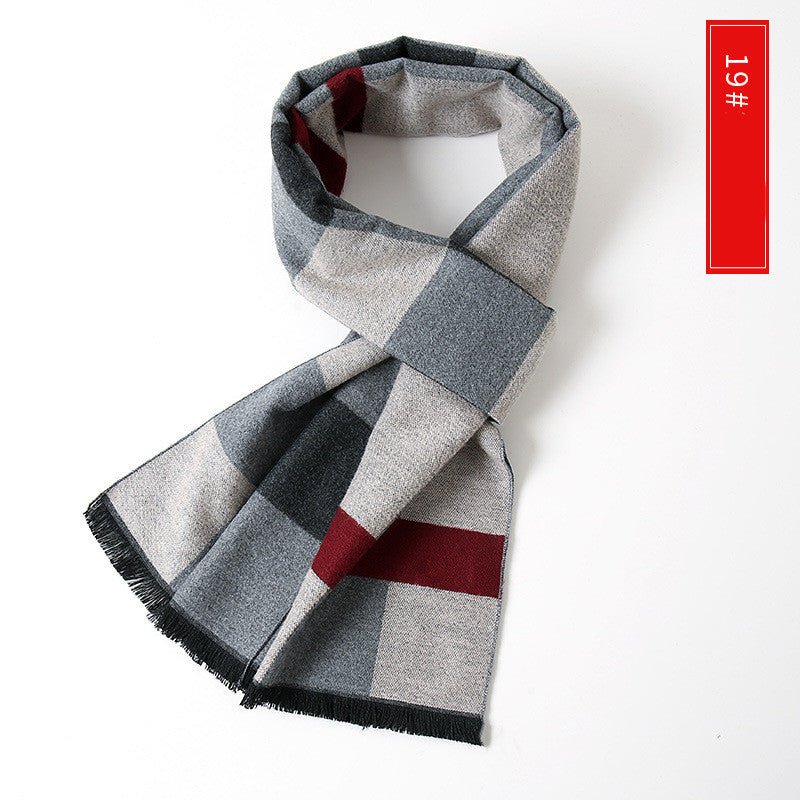 Men's Extended Cashmere All-match Warm Scarf